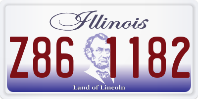 IL license plate Z861182