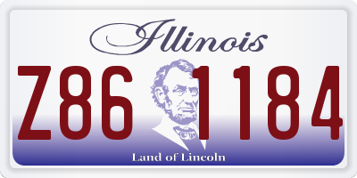 IL license plate Z861184