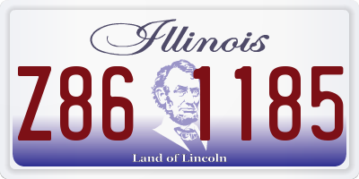 IL license plate Z861185