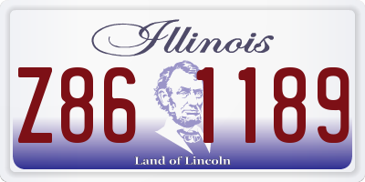 IL license plate Z861189