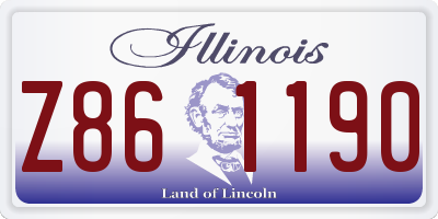 IL license plate Z861190