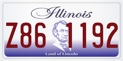 IL license plate Z861192