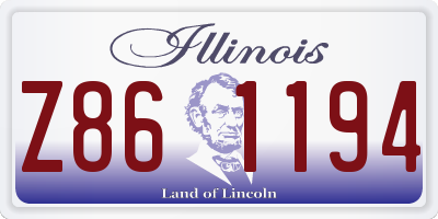 IL license plate Z861194