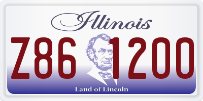 IL license plate Z861200