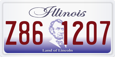 IL license plate Z861207