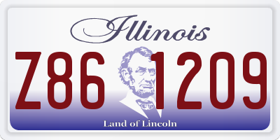 IL license plate Z861209