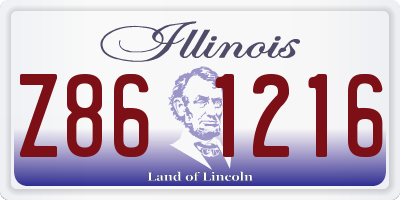 IL license plate Z861216