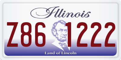 IL license plate Z861222