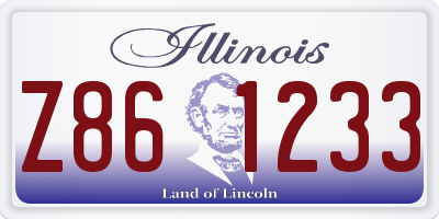 IL license plate Z861233