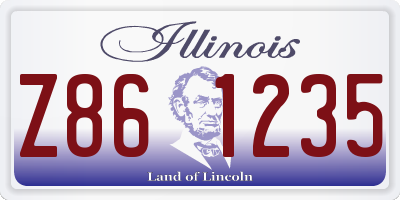 IL license plate Z861235