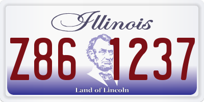 IL license plate Z861237