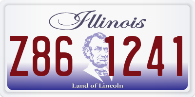 IL license plate Z861241