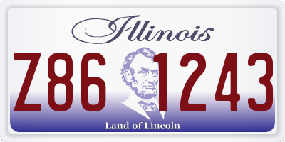 IL license plate Z861243