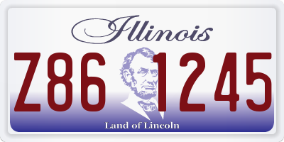 IL license plate Z861245
