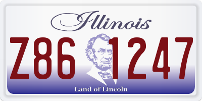 IL license plate Z861247