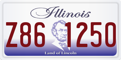 IL license plate Z861250