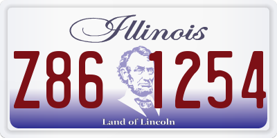 IL license plate Z861254