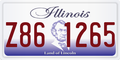 IL license plate Z861265