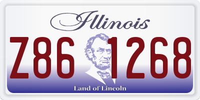 IL license plate Z861268