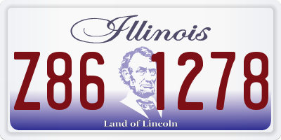IL license plate Z861278