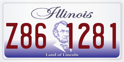 IL license plate Z861281