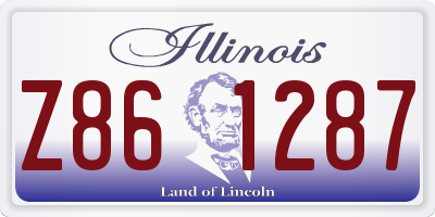 IL license plate Z861287