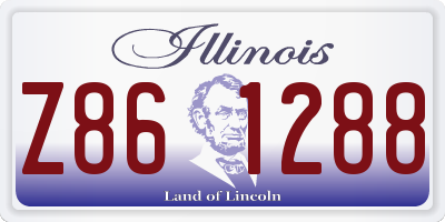 IL license plate Z861288