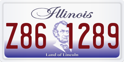 IL license plate Z861289