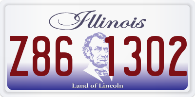 IL license plate Z861302