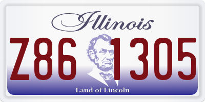 IL license plate Z861305