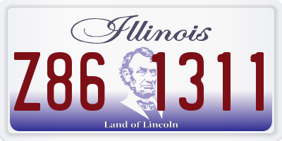 IL license plate Z861311