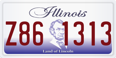 IL license plate Z861313