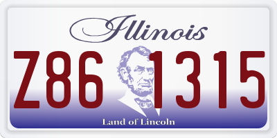 IL license plate Z861315