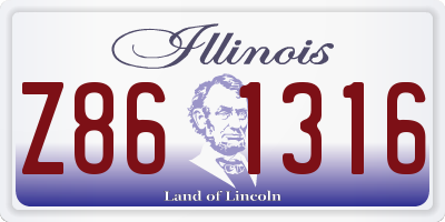 IL license plate Z861316