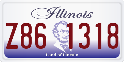 IL license plate Z861318