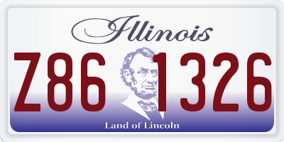 IL license plate Z861326