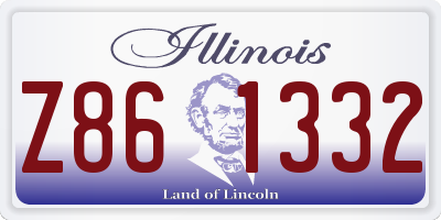 IL license plate Z861332
