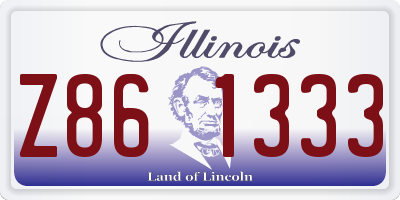 IL license plate Z861333