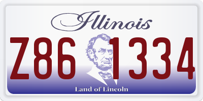 IL license plate Z861334