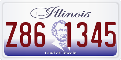 IL license plate Z861345