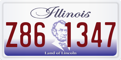 IL license plate Z861347