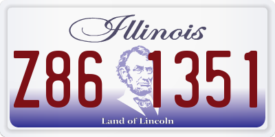 IL license plate Z861351