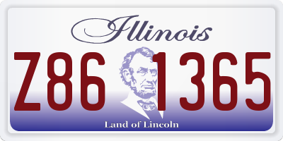 IL license plate Z861365