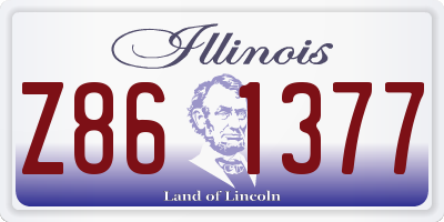 IL license plate Z861377