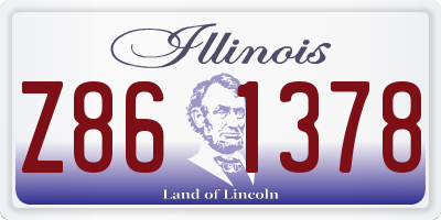 IL license plate Z861378