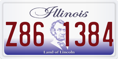 IL license plate Z861384