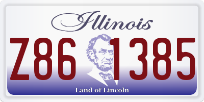 IL license plate Z861385