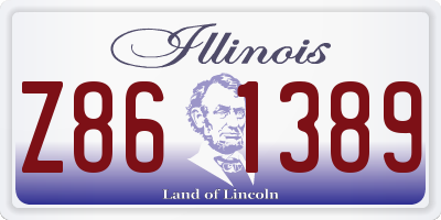 IL license plate Z861389
