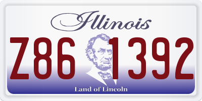 IL license plate Z861392