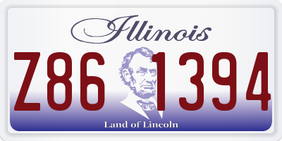 IL license plate Z861394